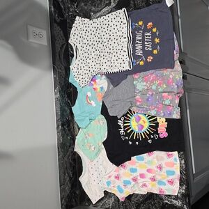 Lot of 8 size 4t girls t-shirts